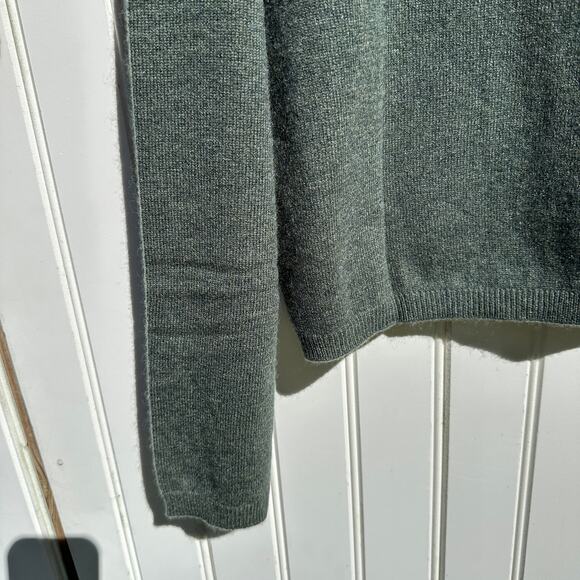 Lisa Yang Abby Cardigan Button V Neck 100% Cashmere Olive Green Size 0 XS NWT - Picture 15 of 16